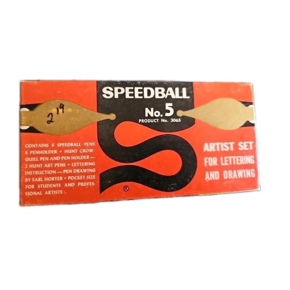 Vintage Hunt‎ Speedball No. 5 Dip Pen Calligraphy Artist Set